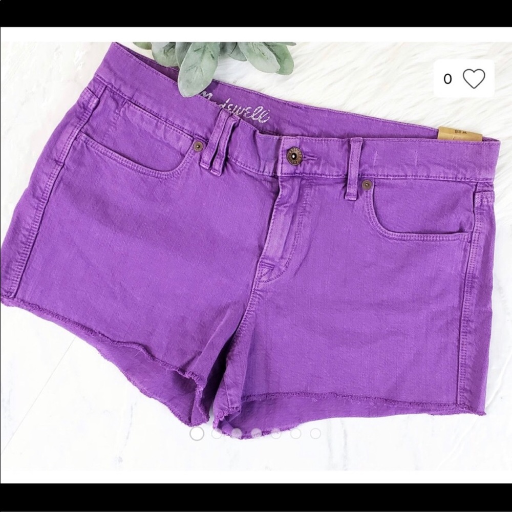 Madewell jean shorts purple size 31